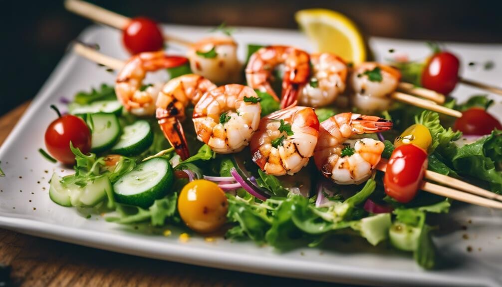 summery dish with shrimp