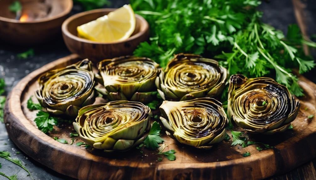 summery recipe of artichokes