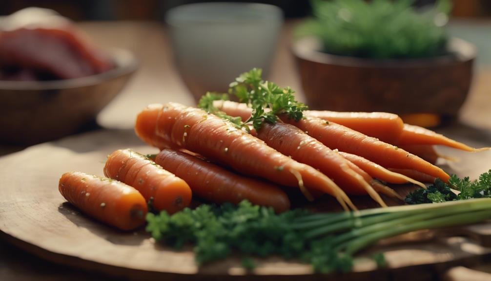 sweet and buttery carrots