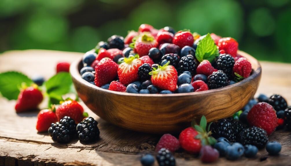 sweet and tart berries