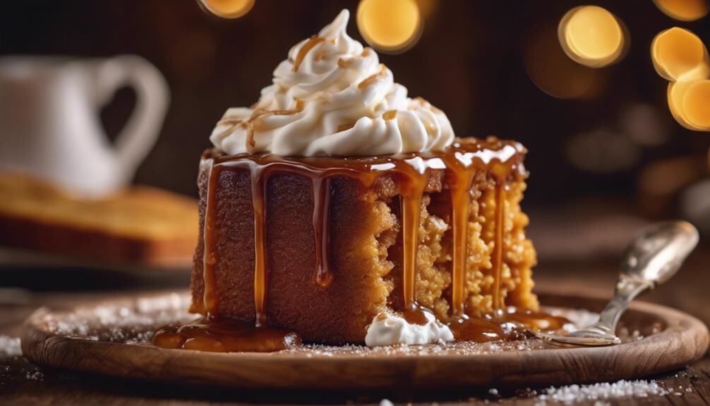 sweet sticky caramel drizzle