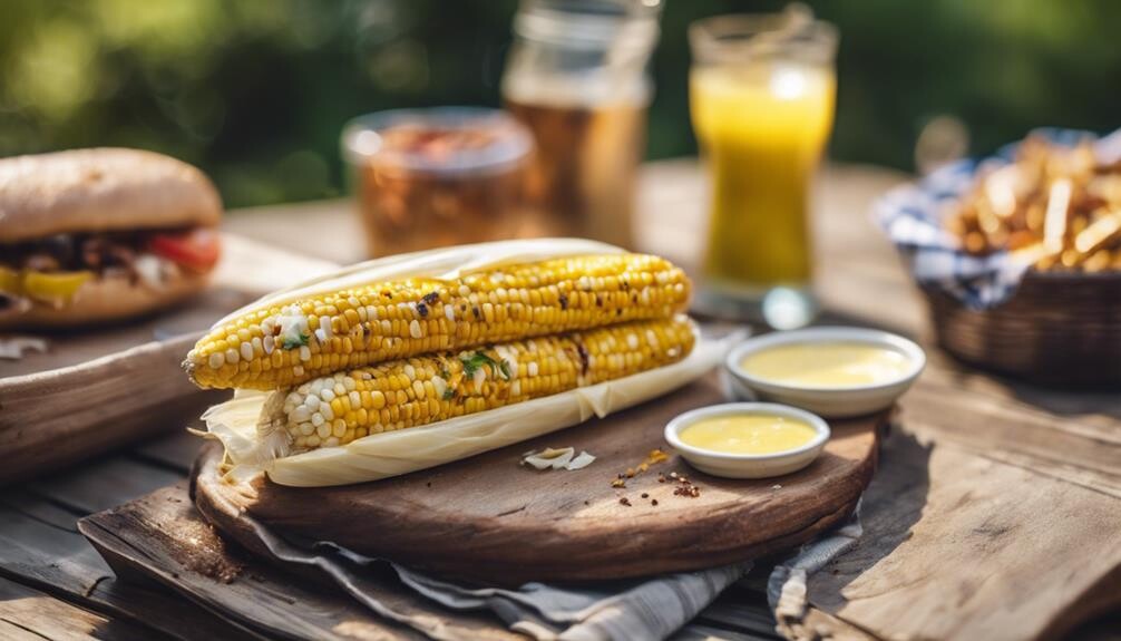 sweet summer corn cob