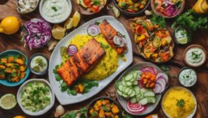 tandoori salmon side dishes