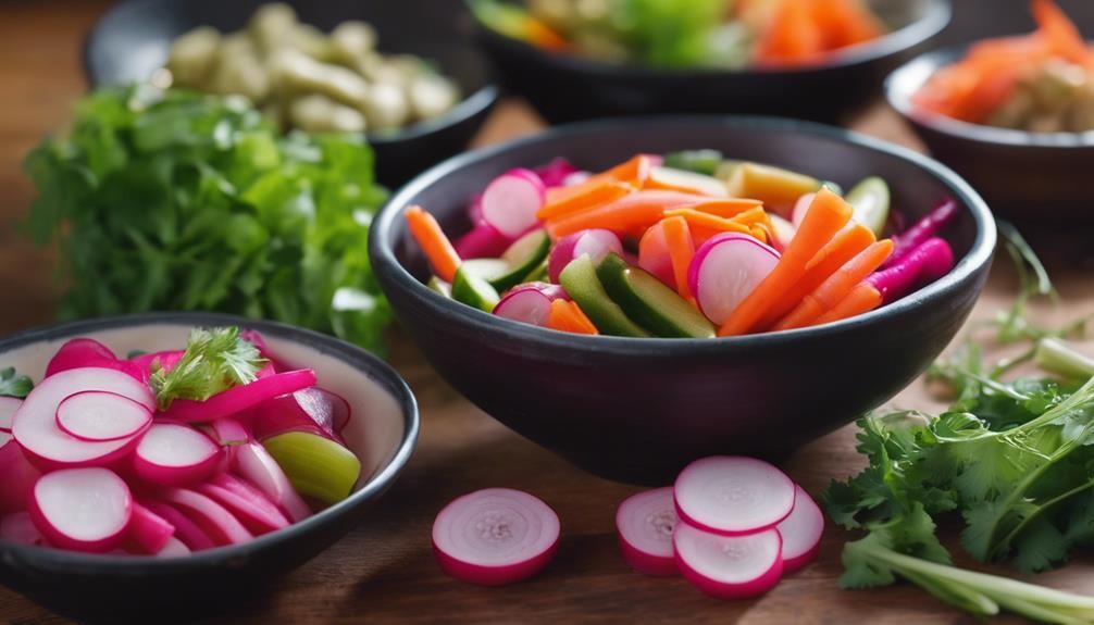 tangy crunchy colorful vegetables