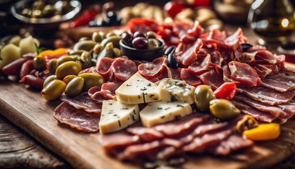 tasty italian appetizer spread