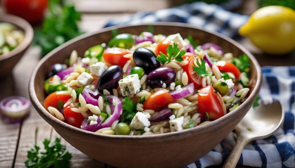 tasty mediterranean pasta salad