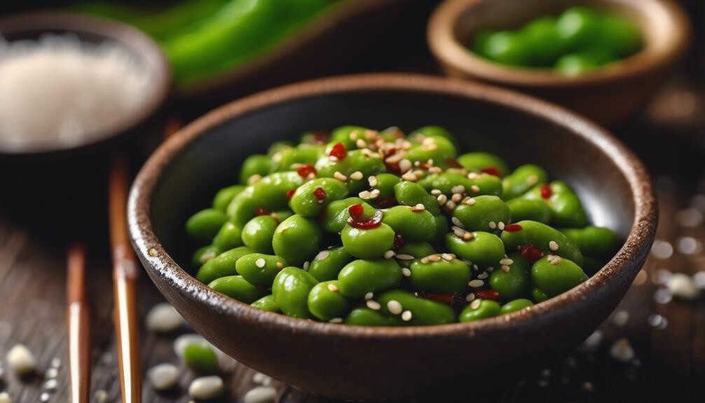 tasty soybean pods appetizer