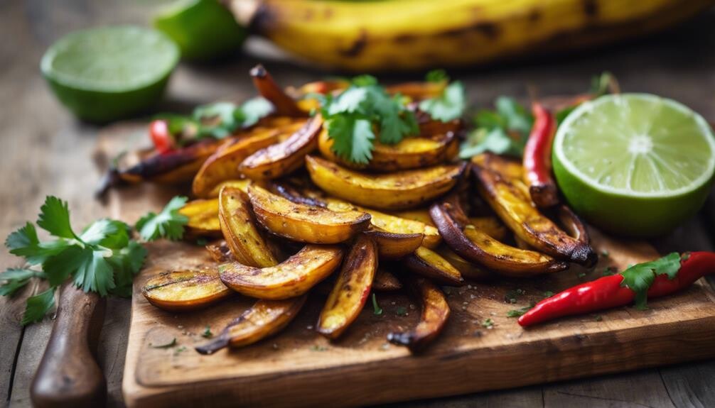 tasty toasted plantain slices
