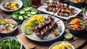 teriyaki beef skewer sides