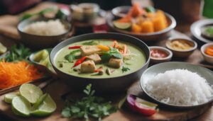 thai green curry sides