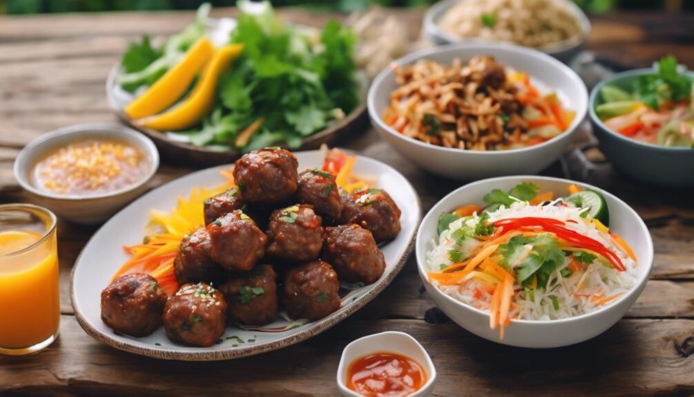 thai meatball side dishes