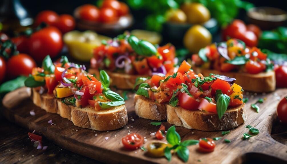 tomato and basil appetizer