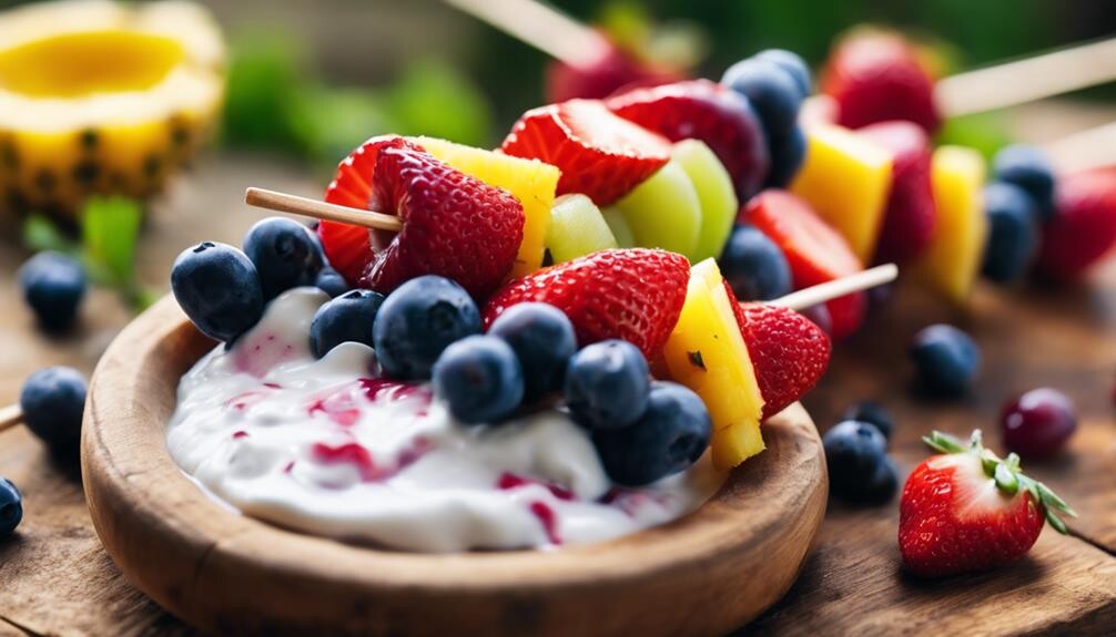 tropical fruit skewers recipe