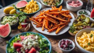 variety of side dishes