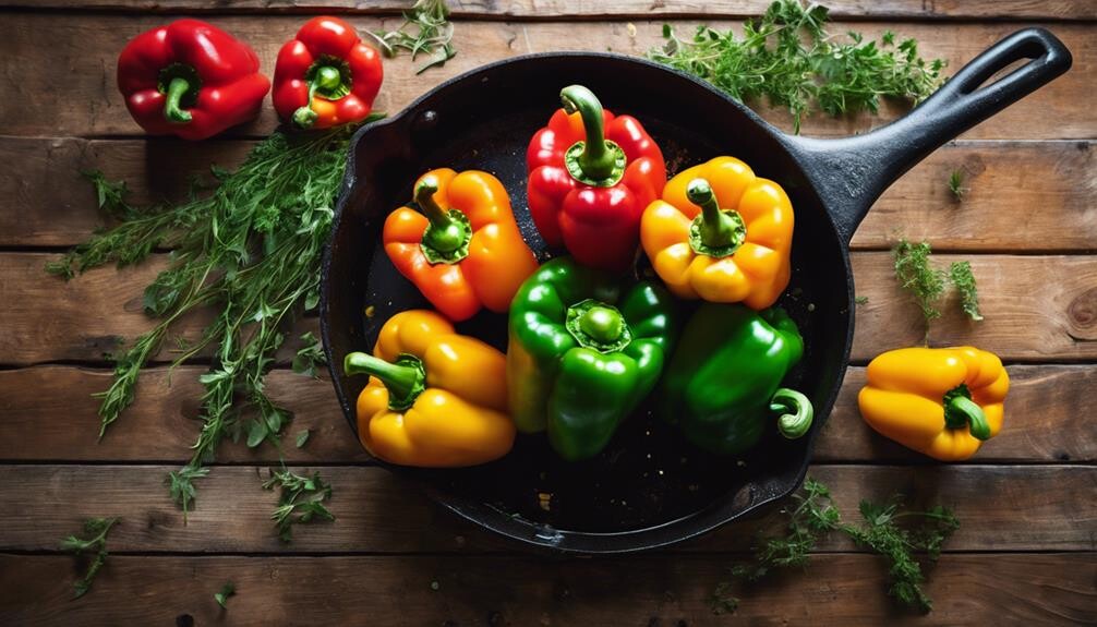 vibrant saut ed bell peppers