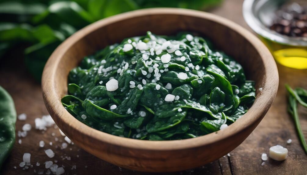 wholesome spinach dish recipe